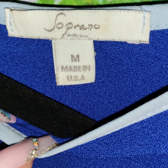 Soprano - Sleeveless Blue Dress - Picture 3 of 3